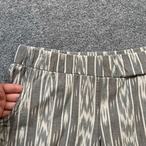 Prana Shorts Womens Extra Small Gray Organic Cotton Reba Printed Pull On Pockets - Picture 3 of 12